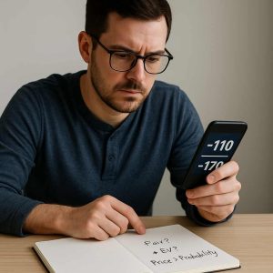 Focused on strategy and odds 300x300 - How Bookmakers Build Margin Into Every Line